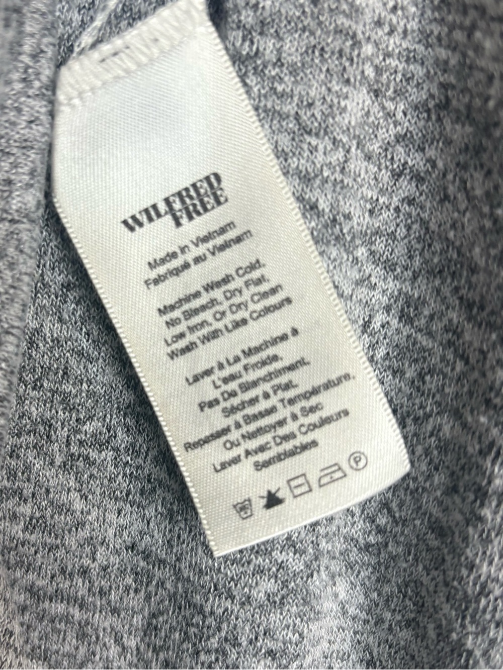 Wilfred Free by Aritzia Heather Gray Oversized Tunic Dress Size Large - Picture 8 of 9